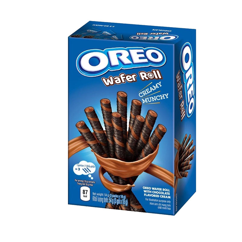 OREO WAFER ROLL CHOCOLATE 20x54G