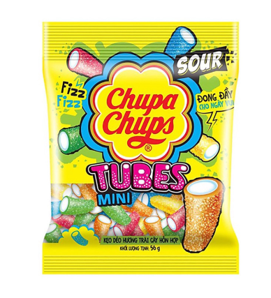 CHUPA CHUPS JELLY (24g x 16 packs) x 24 pouches MINI TUBES