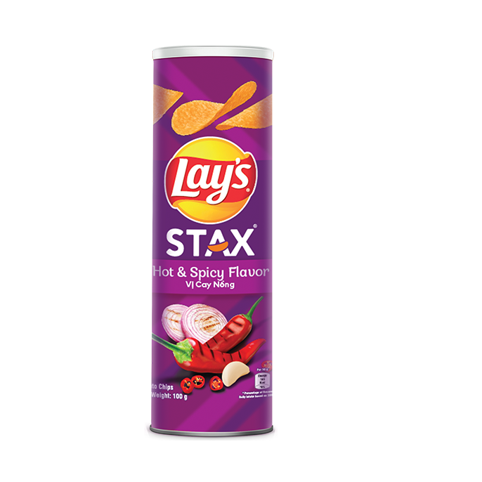 LAY'S STAX Vị Cay Nồng 100gr
