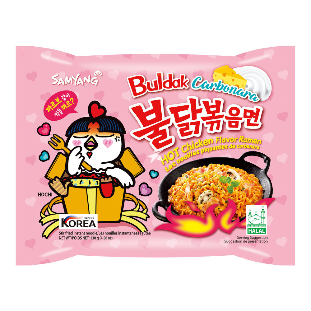 MÌ SAMYANG KHÔ GÀ CAY CARBORANA 130g x40