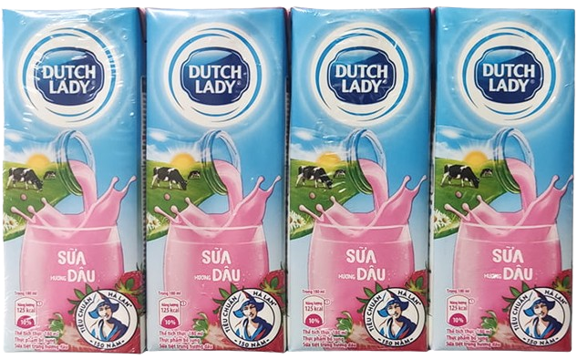 Sữa cô gái hà lan Dâu 180ml x48 DUTCH LADY