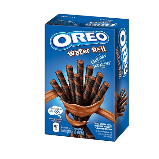 OREO WAFER ROLL CHOCOLATE 20x54G