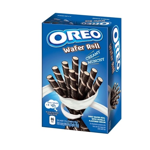 OREO WAFER ROLL VANILLA 20x54G