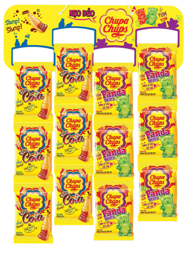 CHUPA CHUPS JELLY 768G (24G x 32) x 12 PANDA- COLA