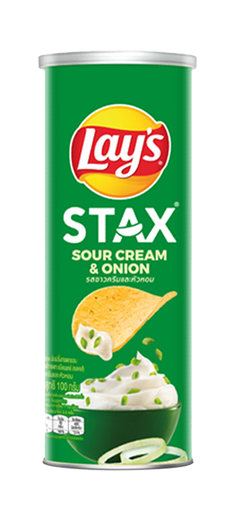 Lay's Potato Chips Snack 100G X 16 Sour Cream & Onion