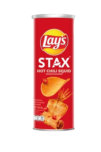 Lay's Potato Chips Snack 100G X 16 Thai Spicy Squid