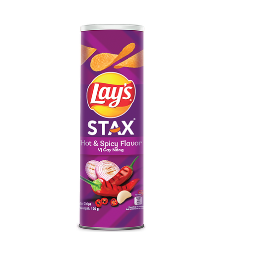 Lay's Potato Chips Snack 100g x 16 Hot Spicy Flavour