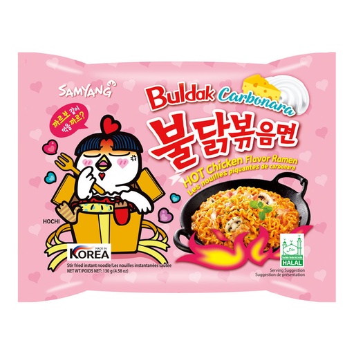 MÌ SAMYANG KHÔ GÀ CAY CARBORANA 130g x40