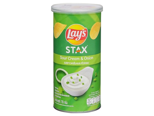 Lay's Stax 65gx24 Sour Cream & Onion