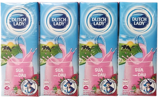 DUTCH LADY UTH STRAWBERRY FLAVORED MILK 180ML x48